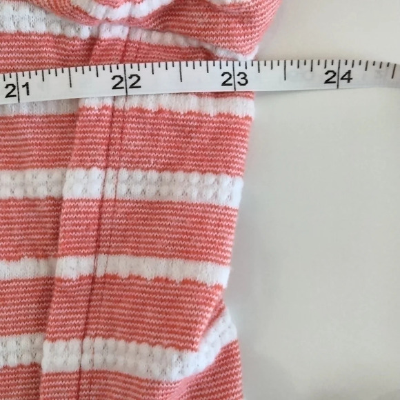 Zenergy by ChicosWomens Sz 3(in us 16 XL)Red-Orange Stripe 3/4 Sleeve Tunic Top - Picture 5 of 9